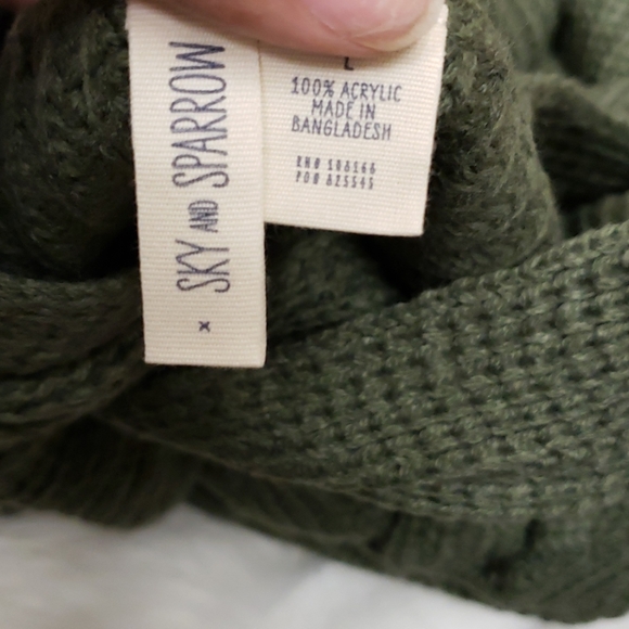 Sweater Green faux wrap - Picture 7 of 8